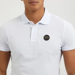 Cavalli Class White Patch Logo Cotton Polo Shirt -Schmuddelwedda 18106202 4