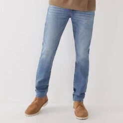 True Religion Light Blue Rocco Slim Stretch Jeans