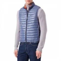Replay Blue Recycled Nylon Gilet