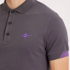 Replay Grey Pique Stretch Cotton Polo Shirt -Schmuddelwedda 18112569 4