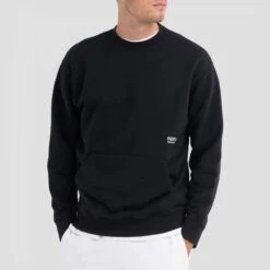 Replay Black Second Life Cotton Sweatshirt