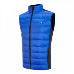 Blue/Black Quilted Hybrid Gilet