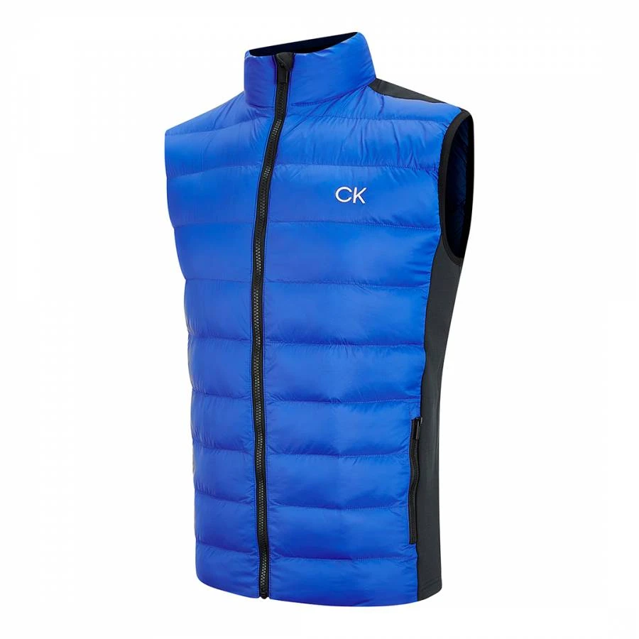 Blue/Black Quilted Hybrid Gilet 1 Blue/Black Quilted Hybrid Gilet