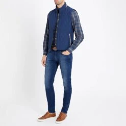 Hackett London Navy Quilted Lightweight Gilet -Schmuddelwedda 18124201 3