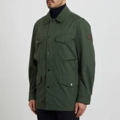 Hackett London Olive Technical Field Jacket