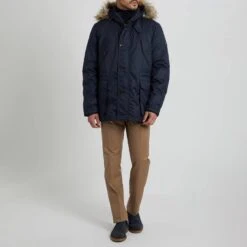 Hackett London Navy Arctic Parka Jacket -Schmuddelwedda 18124337 3