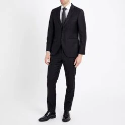Hackett London Black Single Breasted Wool Blazer -Schmuddelwedda 18124345 3