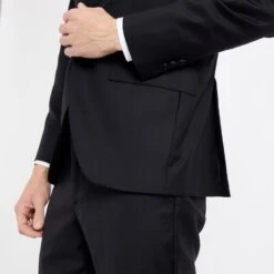 Hackett London Black Single Breasted Wool Blazer -Schmuddelwedda 18124345 4