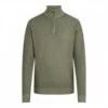 BELSTAFF Green Jetty Half Zip Merino Wool Jumper