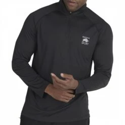 Black 1/4 Zip Performance Top