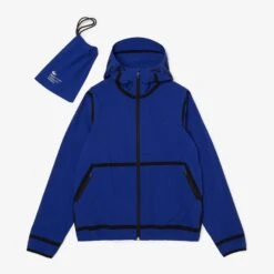 Lacoste Royal Blue Hooded Sports Jacket -Schmuddelwedda 18141586 3