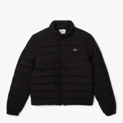 Lacoste Black Full Zip Puffer Jacket -Schmuddelwedda 18141610 3