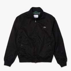 Lacoste Black Band Collar Cotton Jacket -Schmuddelwedda 18141825 3