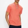 Ted Baker Coral Twitwoo Stripe Cotton Polo