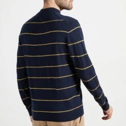 Ted Baker Navy Nocal Stripe Wool Blend Jumper -Schmuddelwedda 18148936 3