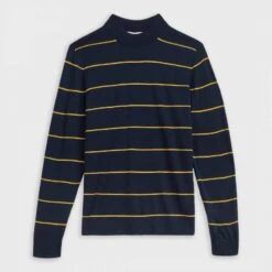Ted Baker Navy Nocal Stripe Wool Blend Jumper -Schmuddelwedda 18148936 4