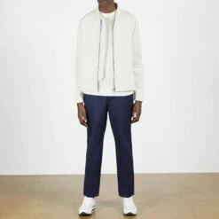 Ted Baker White Derbys Cotton Harrington Jacket -Schmuddelwedda 18149016 3