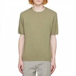 Rag & Bone Khaki Louis Cotton T-Shirt