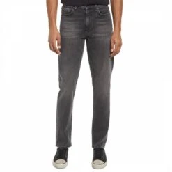 Rag & Bone Grey Loopback Action Slim Fit Jeans