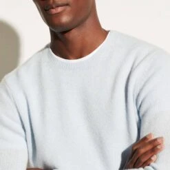 Vince Pale Blue Cashmere Crew Neck Jumper 6 Vince Pale Blue Cashmere Crew Neck Jumper -Schmuddelwedda 18160420 3
