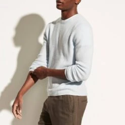 Vince Pale Blue Cashmere Crew Neck Jumper 7 Vince Pale Blue Cashmere Crew Neck Jumper -Schmuddelwedda 18160420 4