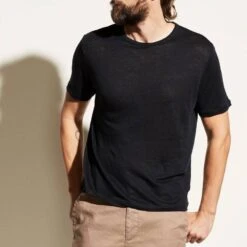 Vince Black Short Sleeve T-Shirt