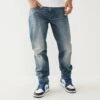 True Religion Light Blue Rocco Tapered Leg Stretch Jeans