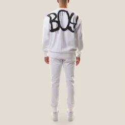 White Spray Cotton Sweatshirt -Schmuddelwedda 18179943 3
