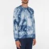7 For All Mankind Blue Tie Dye Cotton Sweatshirt