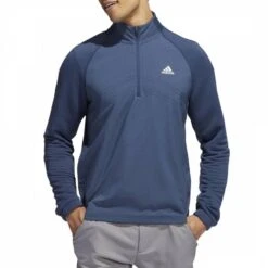 Adidas Golf Navy Golf 1/2 Zip Fleece