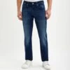 7 For All Mankind Dark Blue Slimmy Comfort Stretch Jeans