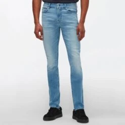 7 For All Mankind Blue Wash Ronnie Stretch Jeans