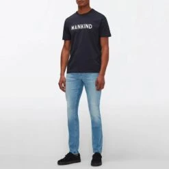 7 For All Mankind Blue Wash Ronnie Stretch Jeans -Schmuddelwedda 18190553 3