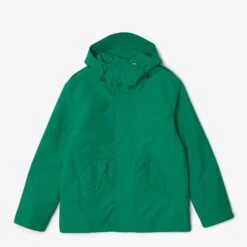 Lacoste Green Straight Hooded Jacket 5 Lacoste Green Straight Hooded Jacket -Schmuddelwedda 18195066 3