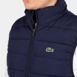 Lacoste Navy Quilted Puffer Gilet -Schmuddelwedda 18195194 5