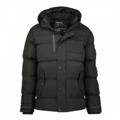GEOGRAPHICAL NORWAY Black Padded Hooded Jacket