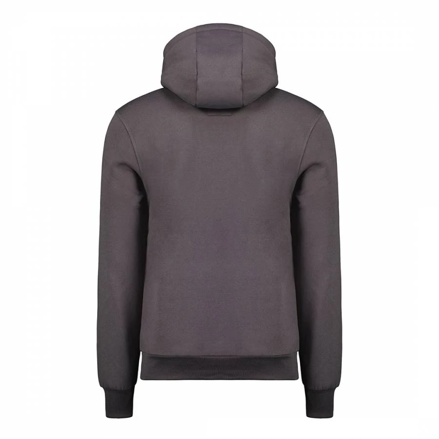 GEOGRAPHICAL NORWAY Dark Grey Flag Logo Hoodie 2 GEOGRAPHICAL NORWAY Dark Grey Flag Logo Hoodie - Image 2