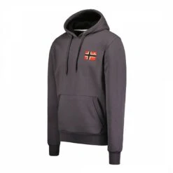 GEOGRAPHICAL NORWAY Dark Grey Flag Logo Hoodie 5 GEOGRAPHICAL NORWAY Dark Grey Flag Logo Hoodie -Schmuddelwedda 18200807 3