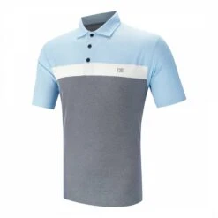 Cutter & Buck Blue Contrast Stripe Polo Shirt