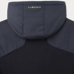 Hackett London Navy AMR Cotton Blend Hooded Jacket -Schmuddelwedda 18211900 3