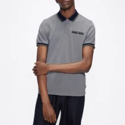 Ted Baker Navy Chipa Short Sleeve Polo