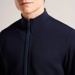 Ted Baker Navy Multy Zip Through Cotton Top -Schmuddelwedda 18212975 4
