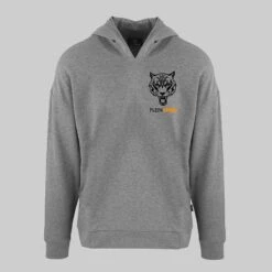 PHILIPP PLEIN Grey Hooded Sweatshirt
