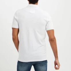 White Cotton Logo Polo Shirt -Schmuddelwedda 18218991 2
