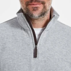 Schöffel Grey Kingsbridge Cotton Half Zip Jumper -Schmuddelwedda 18240215 4