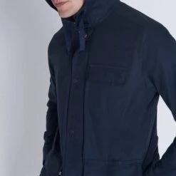 Navy Hooded Parka Jacket -Schmuddelwedda 18241022 4