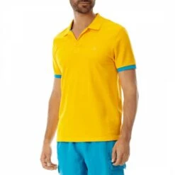 Vilebrequin Orange Palatin Cotton Polo Shirt
