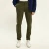 Scotch & Soda Green Stretch Slim Fit Cotton Chinos