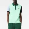 Lacoste Mint Green Colourblock Polo Shirt