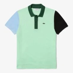Lacoste Mint Green Colourblock Polo Shirt -Schmuddelwedda 18249010 3
